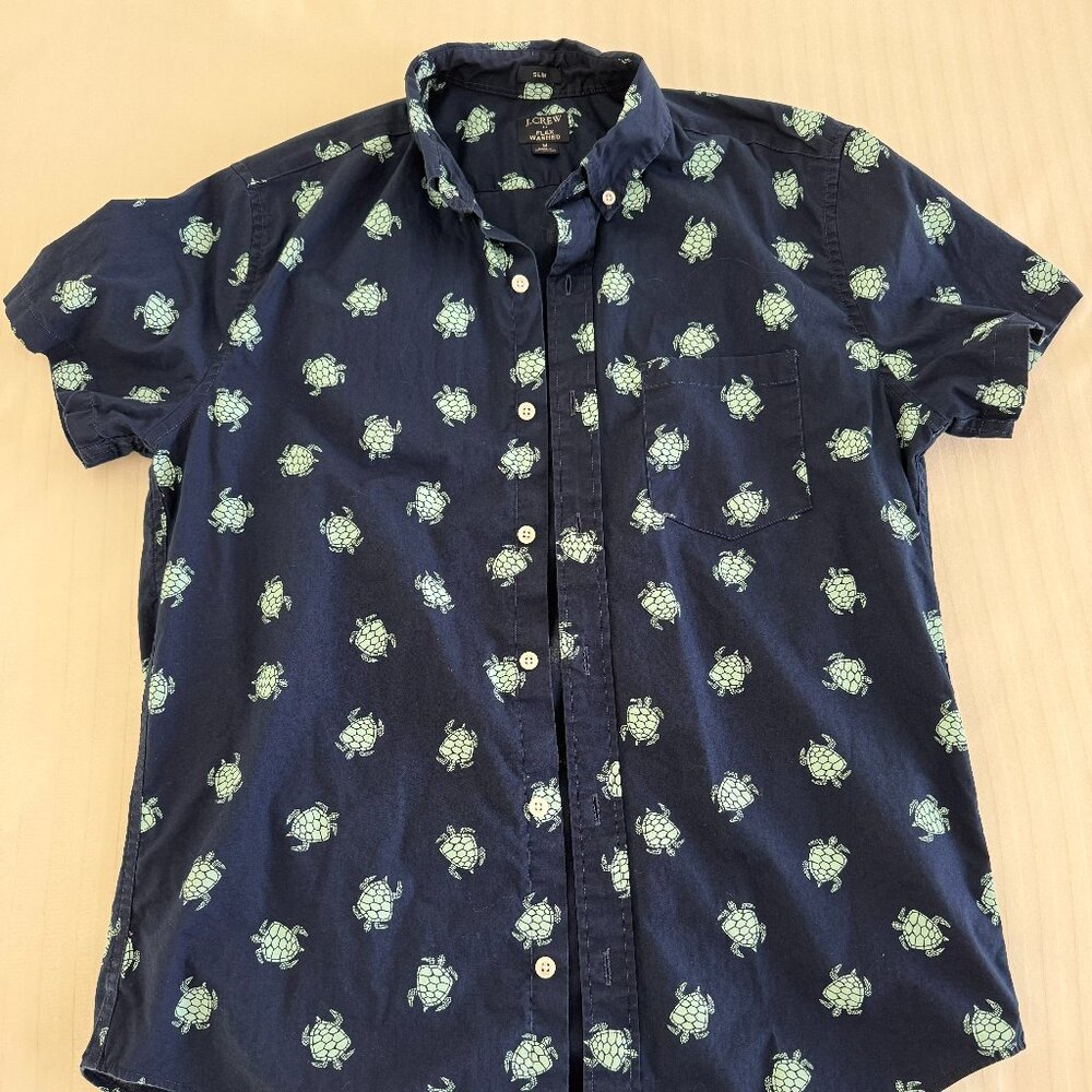 J Crew Slim Flex Washed button down